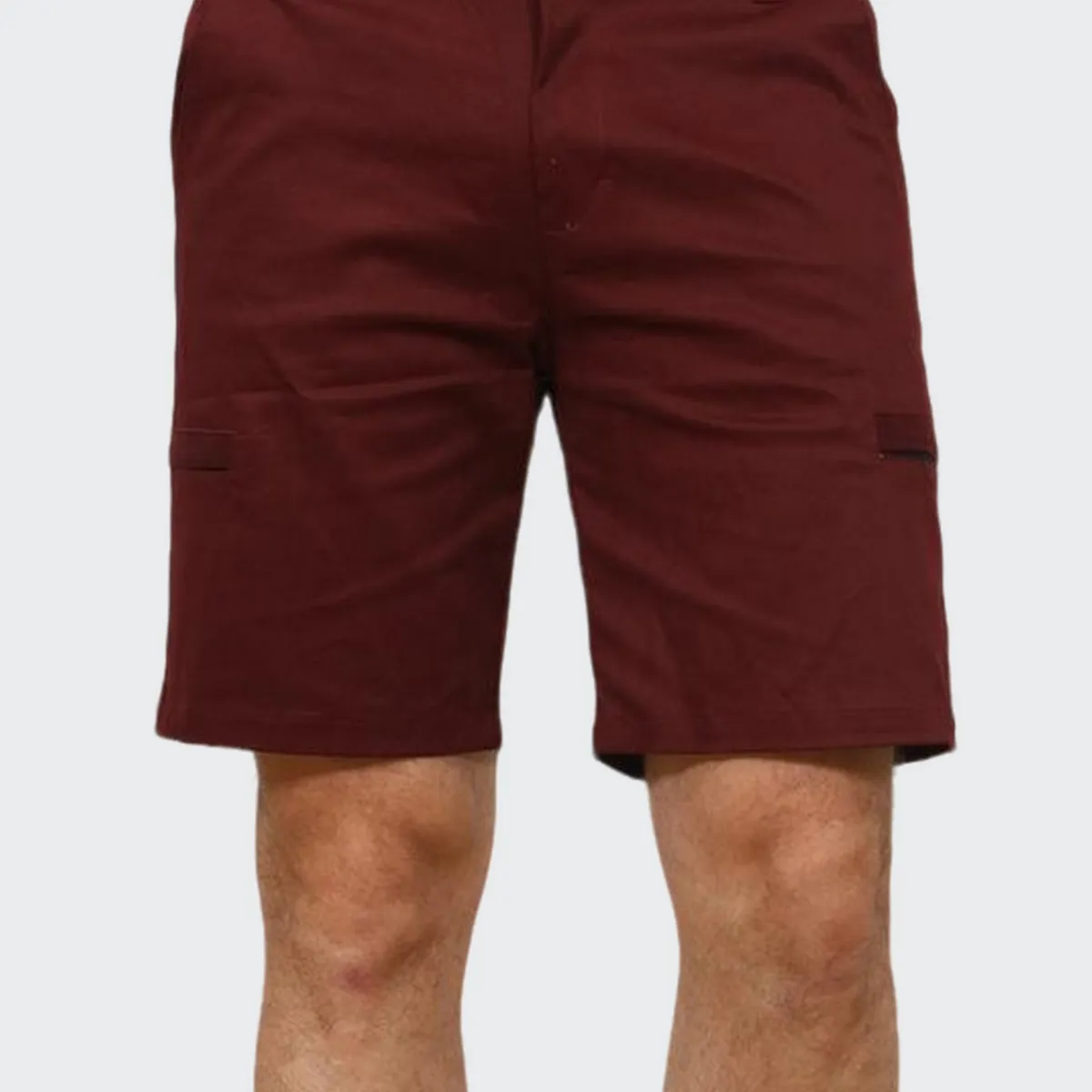 J JERAOUS - BERMUDA JERAOUS FIT DRILL CARGO Guinda