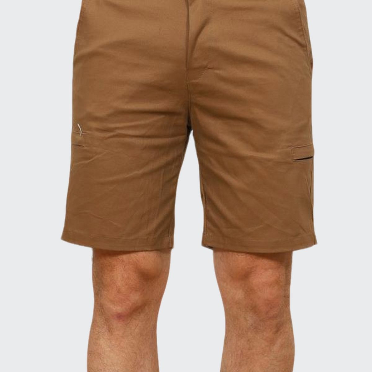 J JERAOUS - BERMUDA JERAOUS FIT DRILL CARGO Café