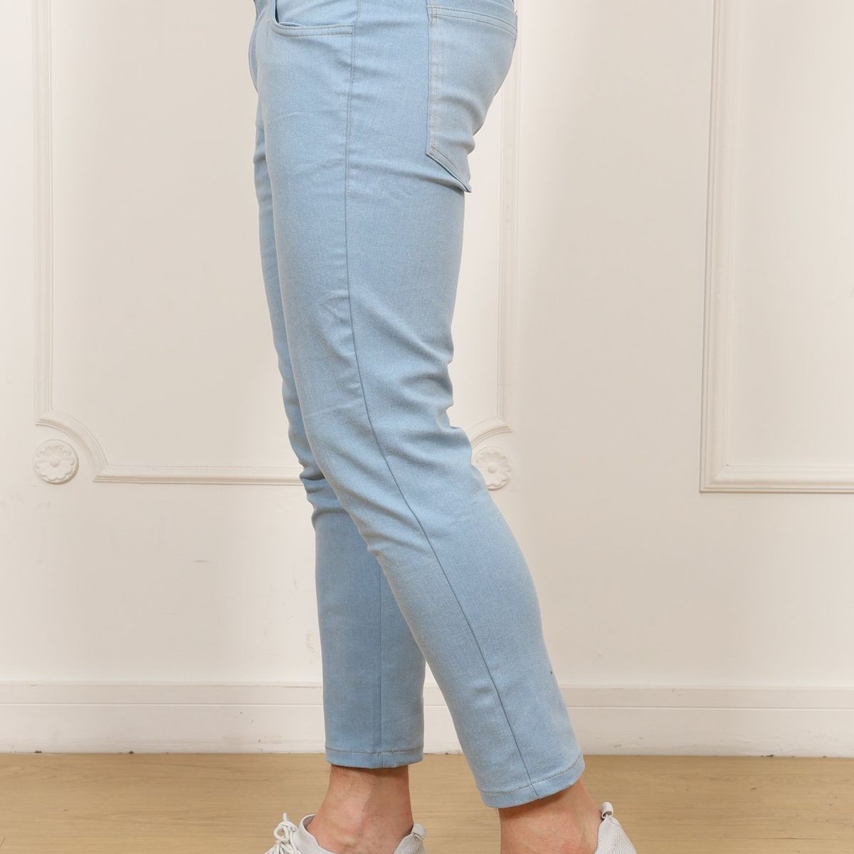 J JERAOUS - PANTALOM JERAOUS JEANS FIT STRECH Celeste Claro