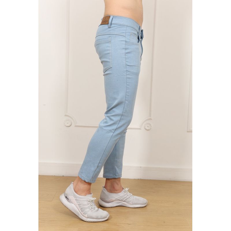 J JERAOUS - PANTALOM JERAOUS JEANS FIT STRECH Celeste Claro