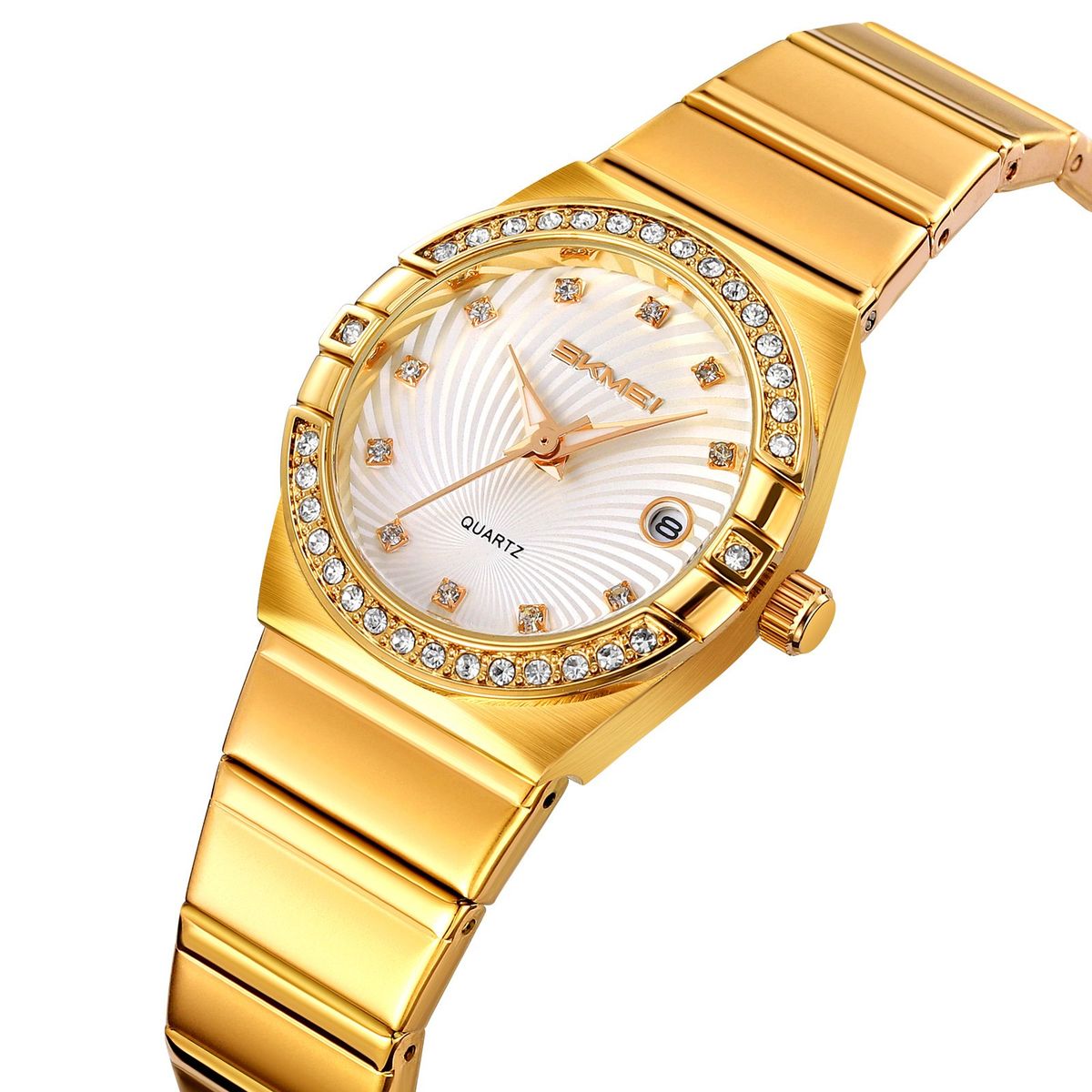SKMEI - RELOJ SKMEI 2342 DORADO CORREA ACERO PARA MUJER