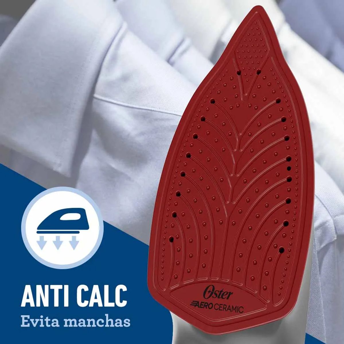 OSTER - Plancha de vapor Oster® con tecnología aerocerámica GCSTAC6953