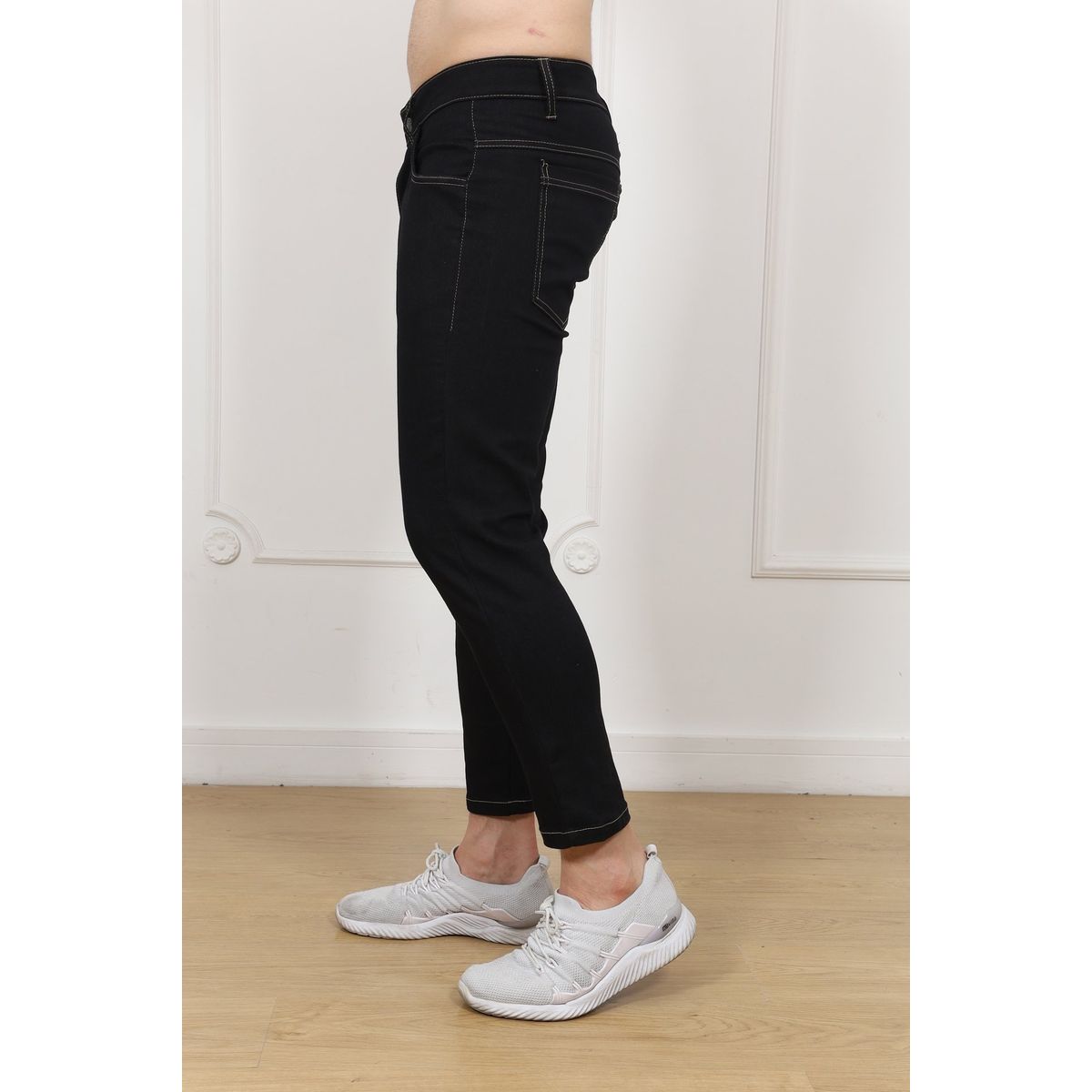 J JERAOUS - PANTALOM JERAOUS JEANS FIT STRECH Negro