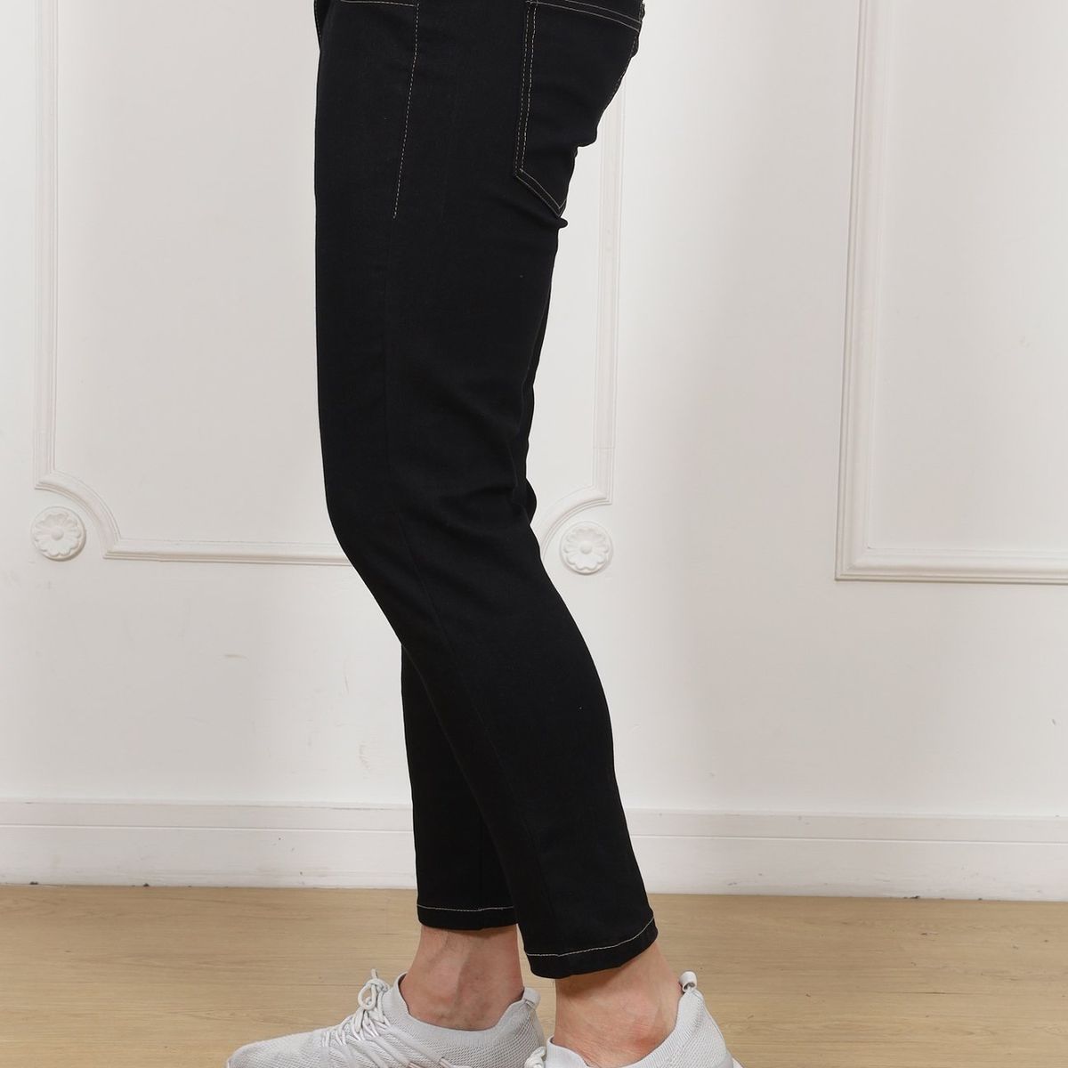 J JERAOUS - PANTALOM JERAOUS JEANS FIT STRECH Negro