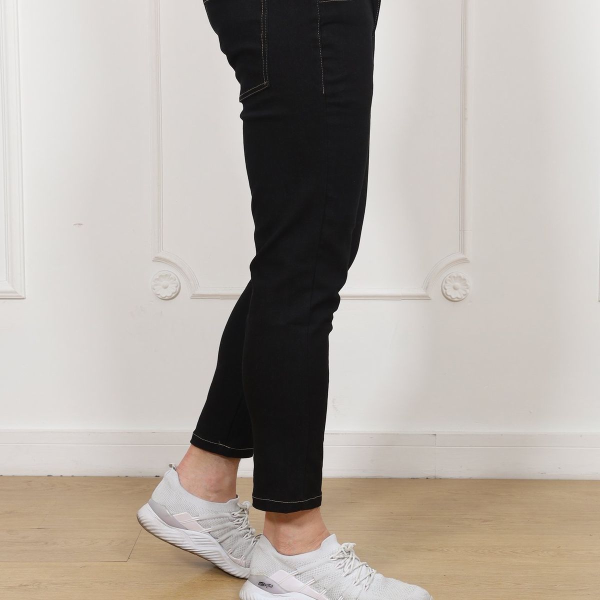 J JERAOUS - PANTALOM JERAOUS JEANS FIT STRECH Negro