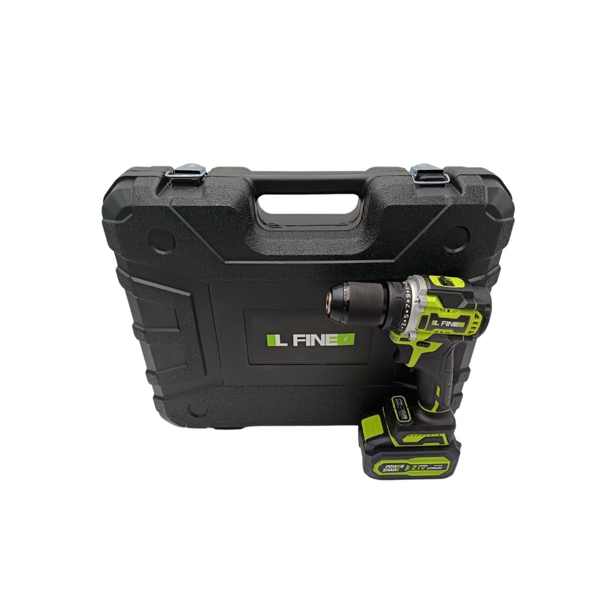 GENERICO - Taladro Inalámbrico 13mm 21V Il Fine Set de Herramientas  44 Piezas