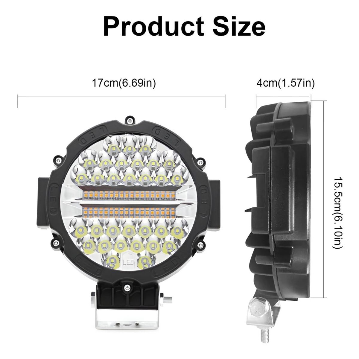 JET - Par Faro LED 54 Dual Flash162W 9-80V auto camioneta