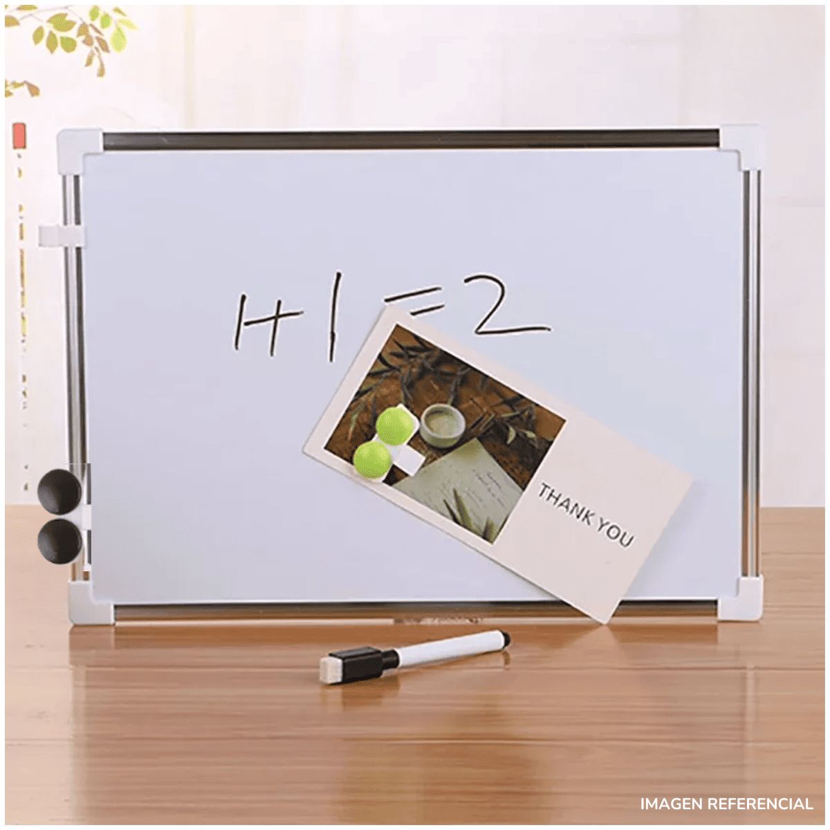 INSPIRA MARKET - Pizarra Acrílica Magnética Doble Cara 50x35cm