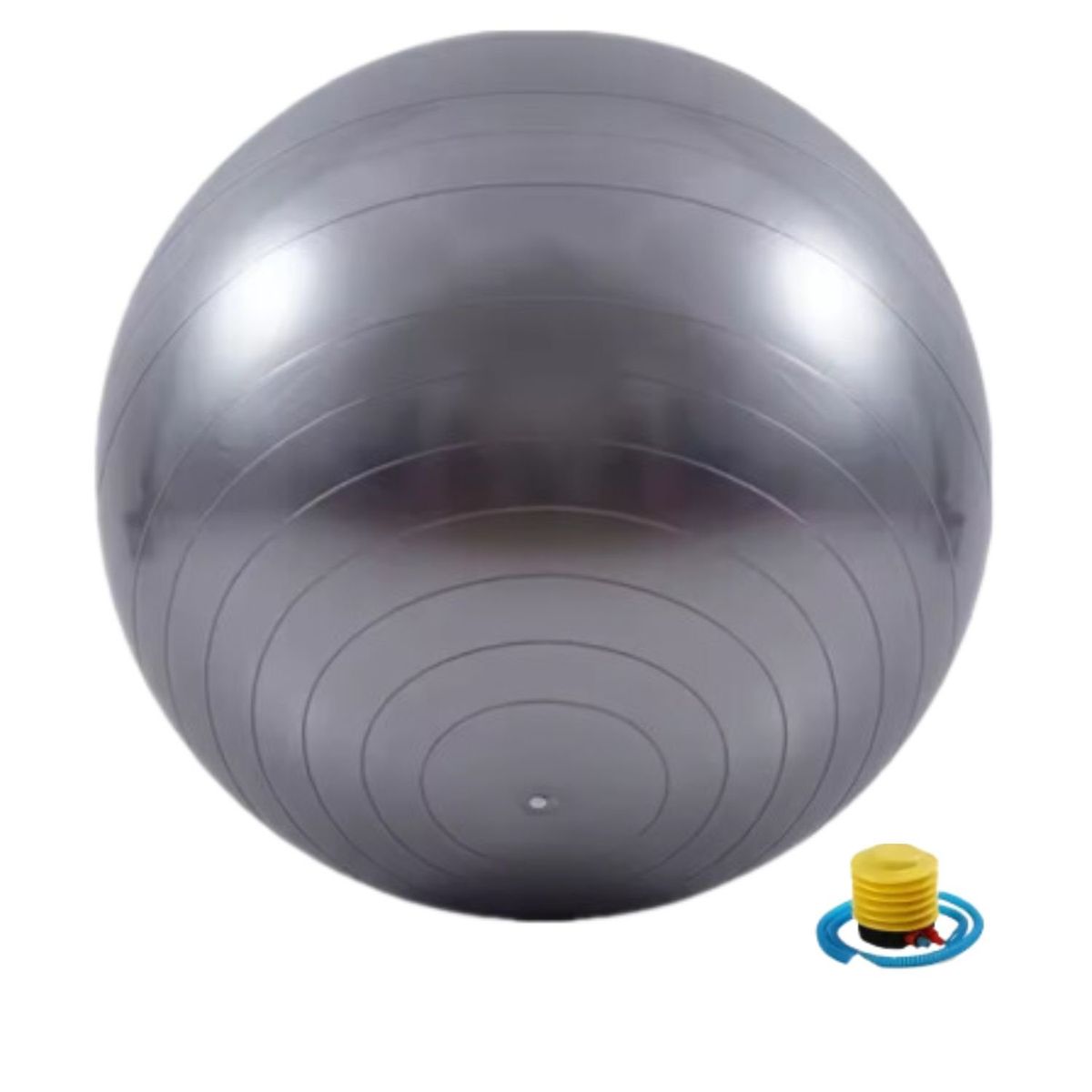 GENERICO - Pelota Ejercicio Yoga embarazo fitness Color Plomo - 75 cm.