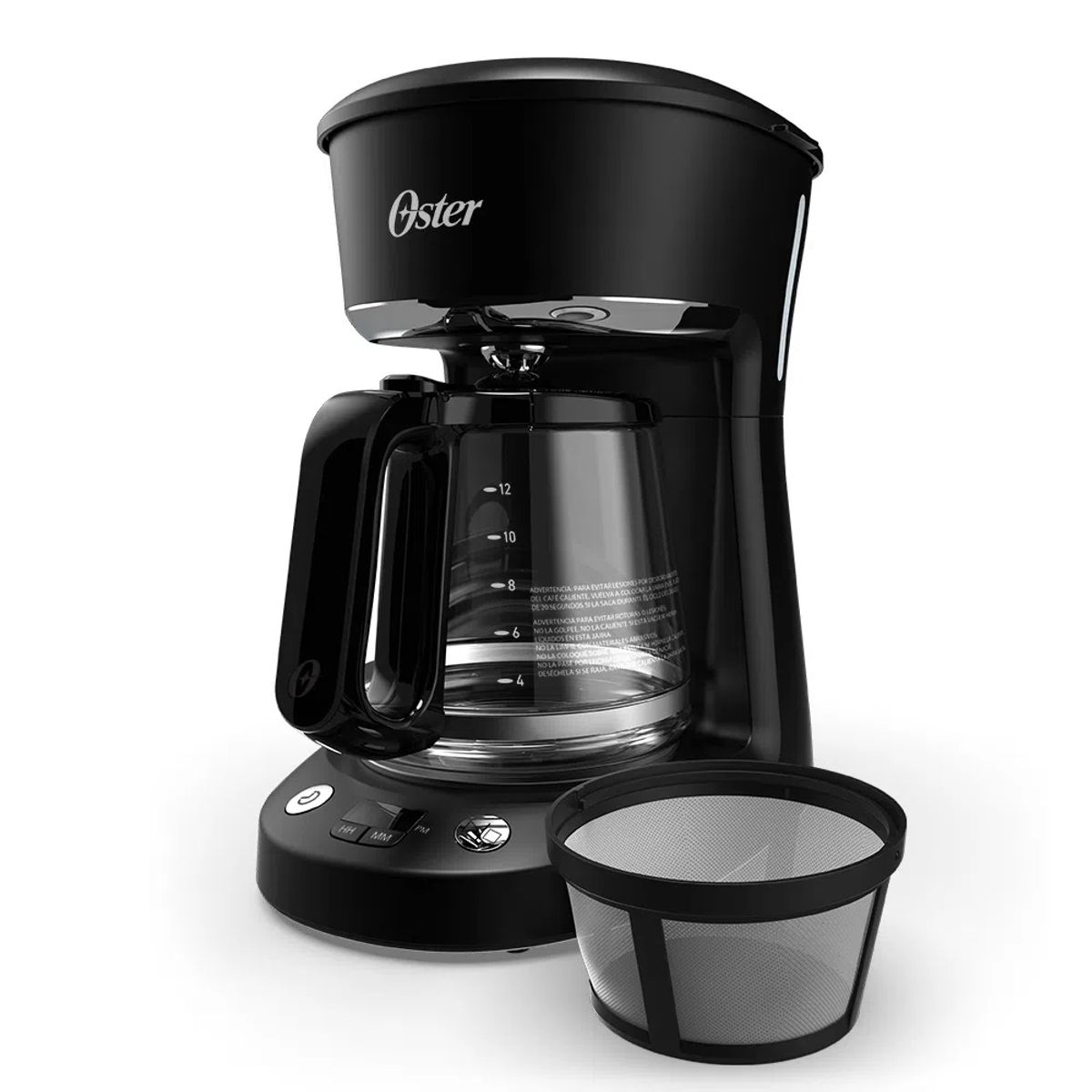 OSTER - Cafetera Programable Oster 12 Tazas BVSTDCP12B