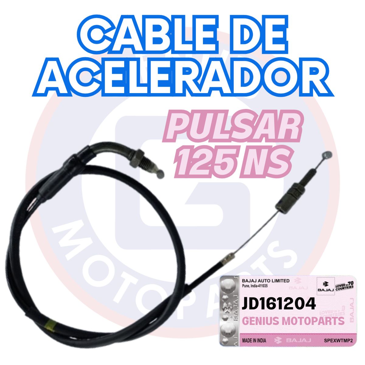 BAJAJ - CABLE DE ACELERADOR PULSAR 125 NS