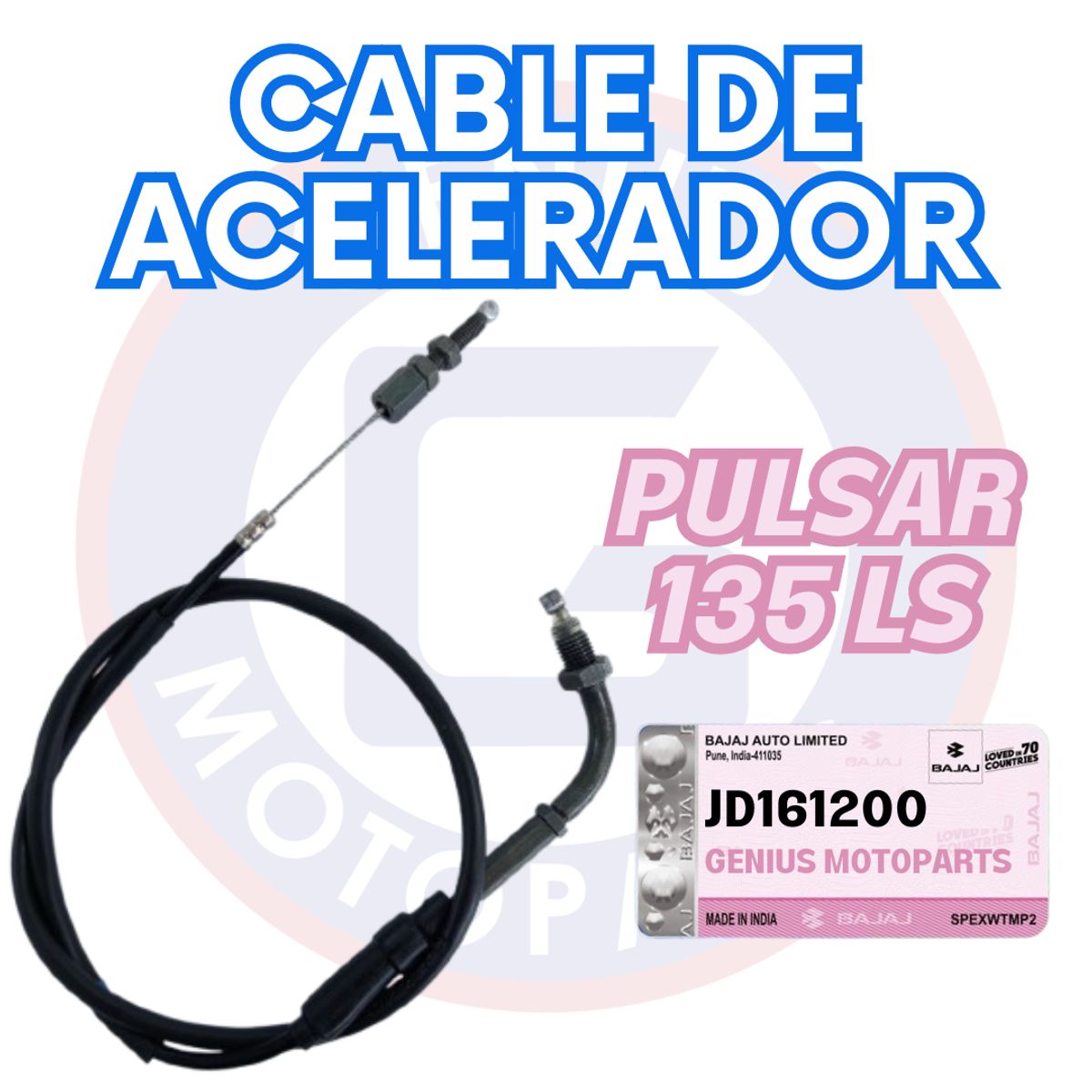 BAJAJ - CABLE DE ACELERADOR PULSAR 135 LS