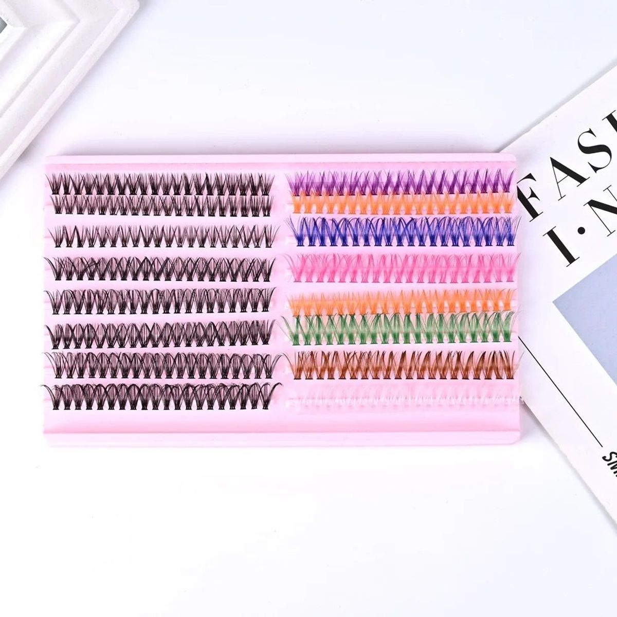 OEM - Pestañas Punto x Punto Mixtas de colores 30D