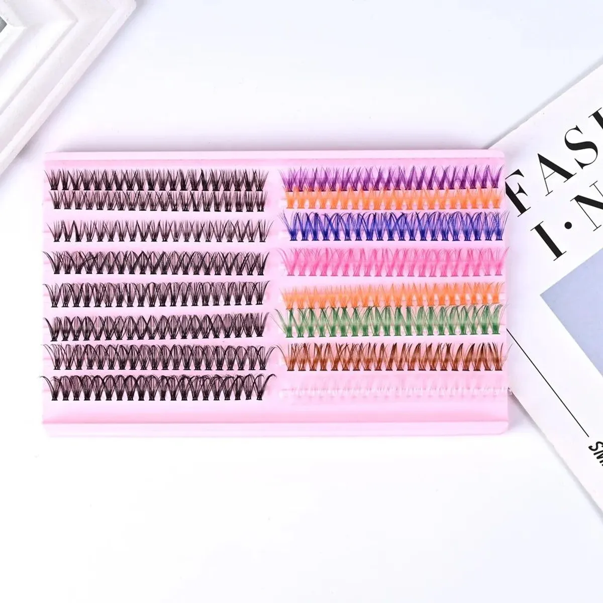 OEM - Pestañas Punto x Punto Mixtas de colores 30D