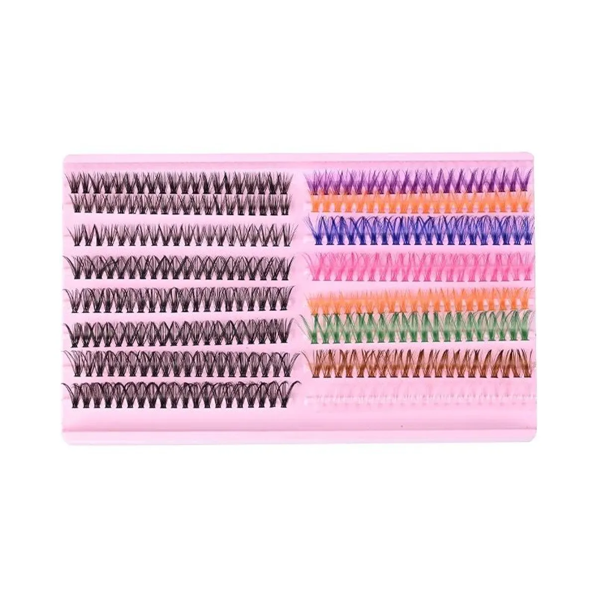 OEM - Pestañas Punto x Punto Mixtas de colores 30D