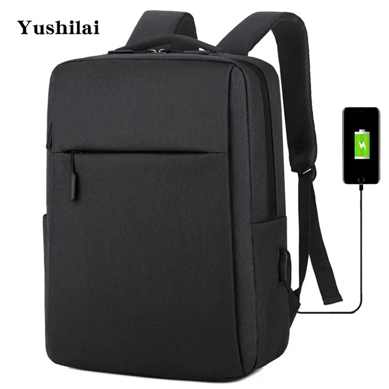 GENERICO - MOCHILA IMPERMIABLE CUADRADA CON ENTRADA USB