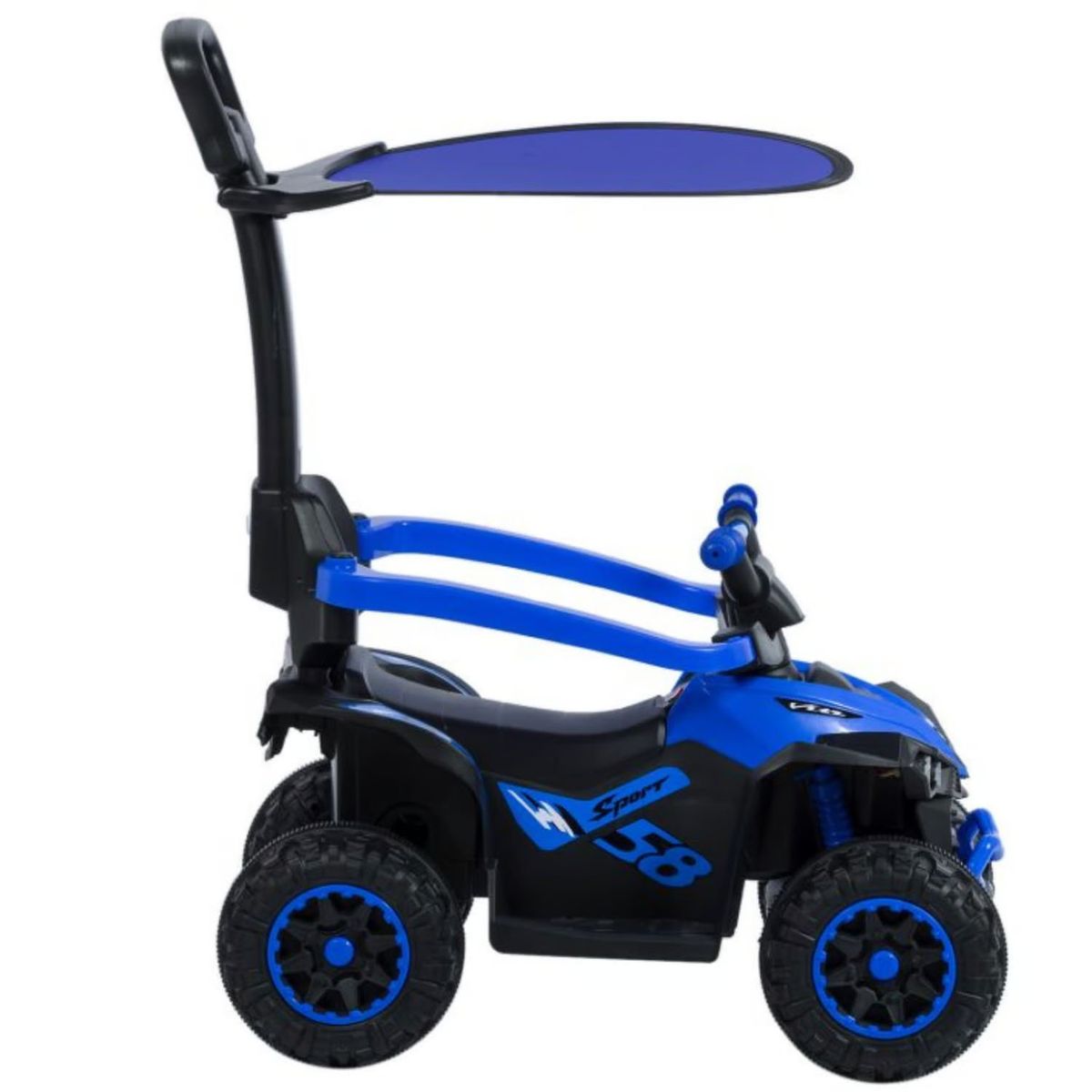 EBABY - Cuatrimoto Musical con Luces y Sombrilla Azul EB357