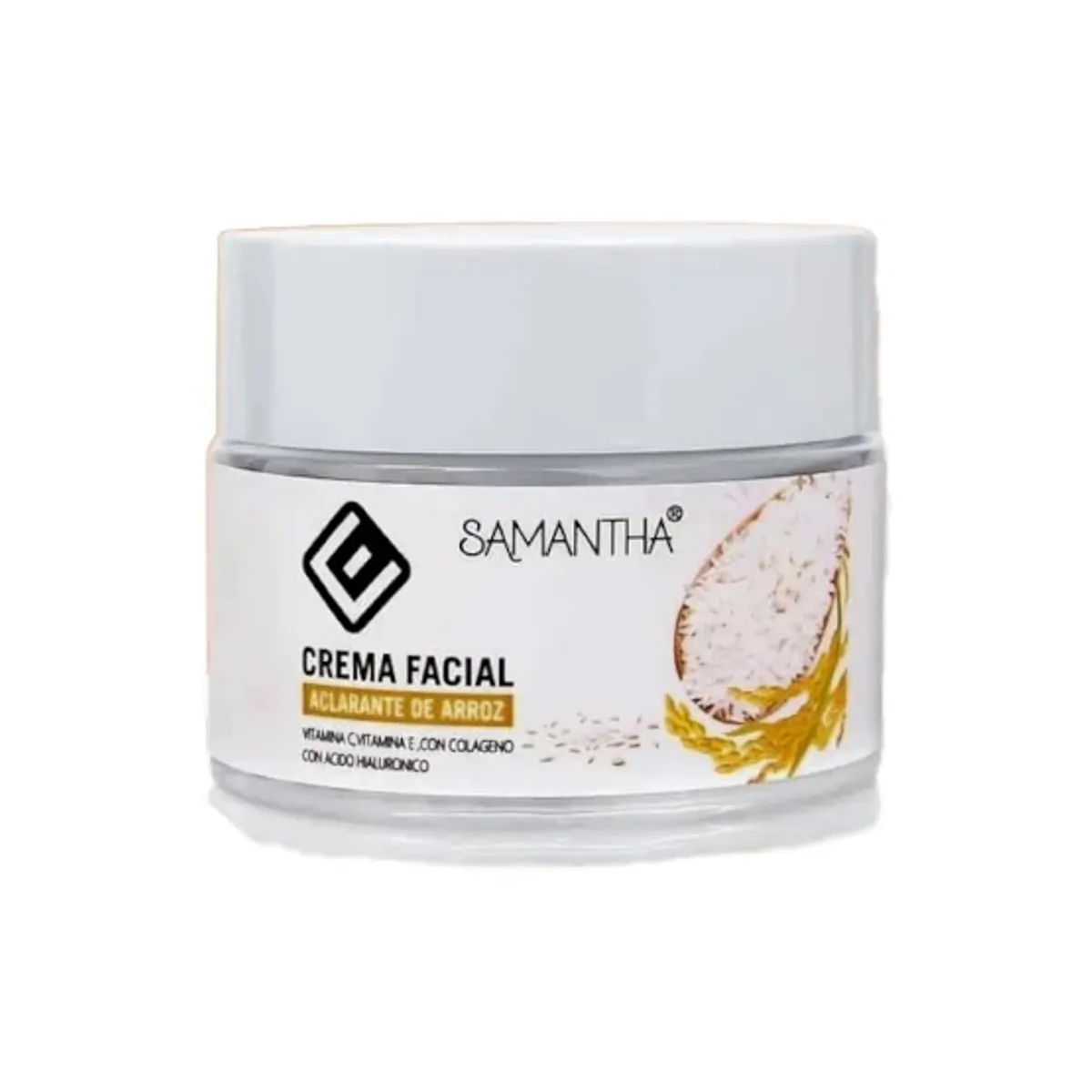 GENERICO - CREMA FACIAL ACLARANTE DE ARROZ 50 gr Samantha