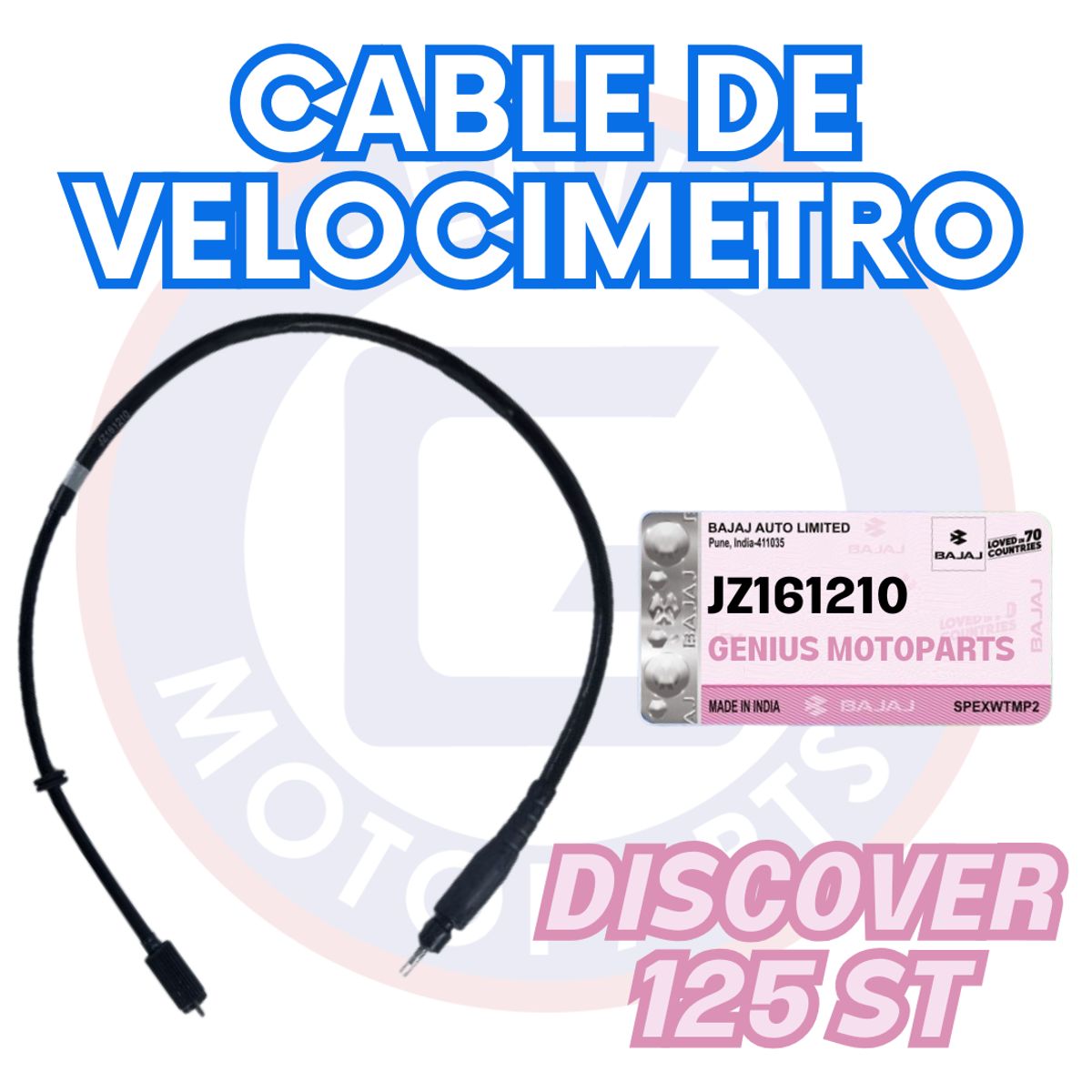 BAJAJ - CABLE VELOCIMETRO DISCOVER 125 ST