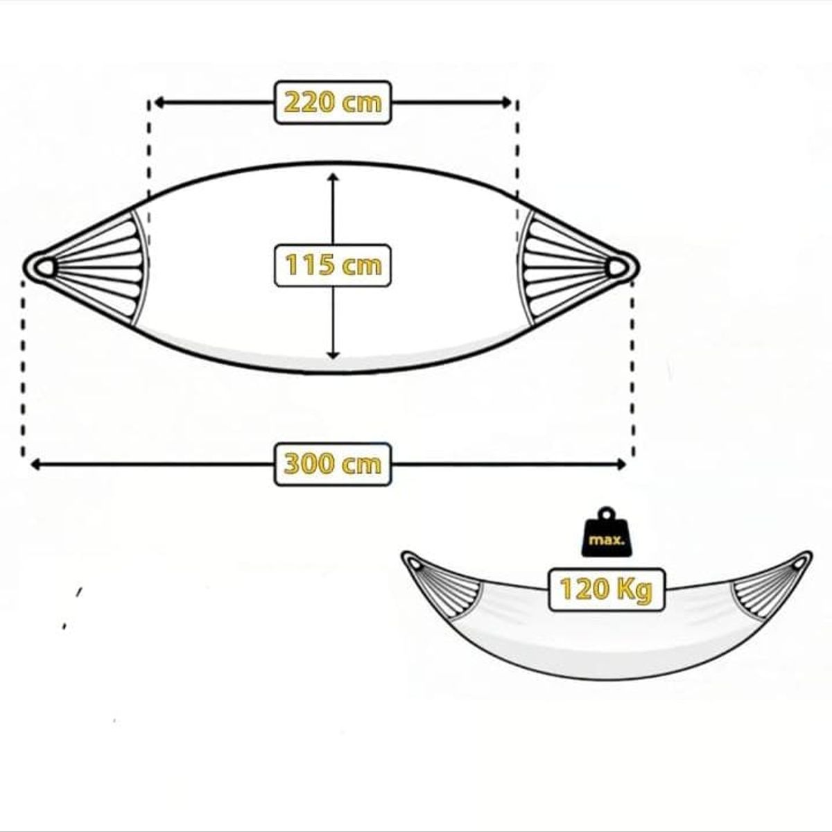 GENERICO - HAMACA DE ALGODON PREMIUM