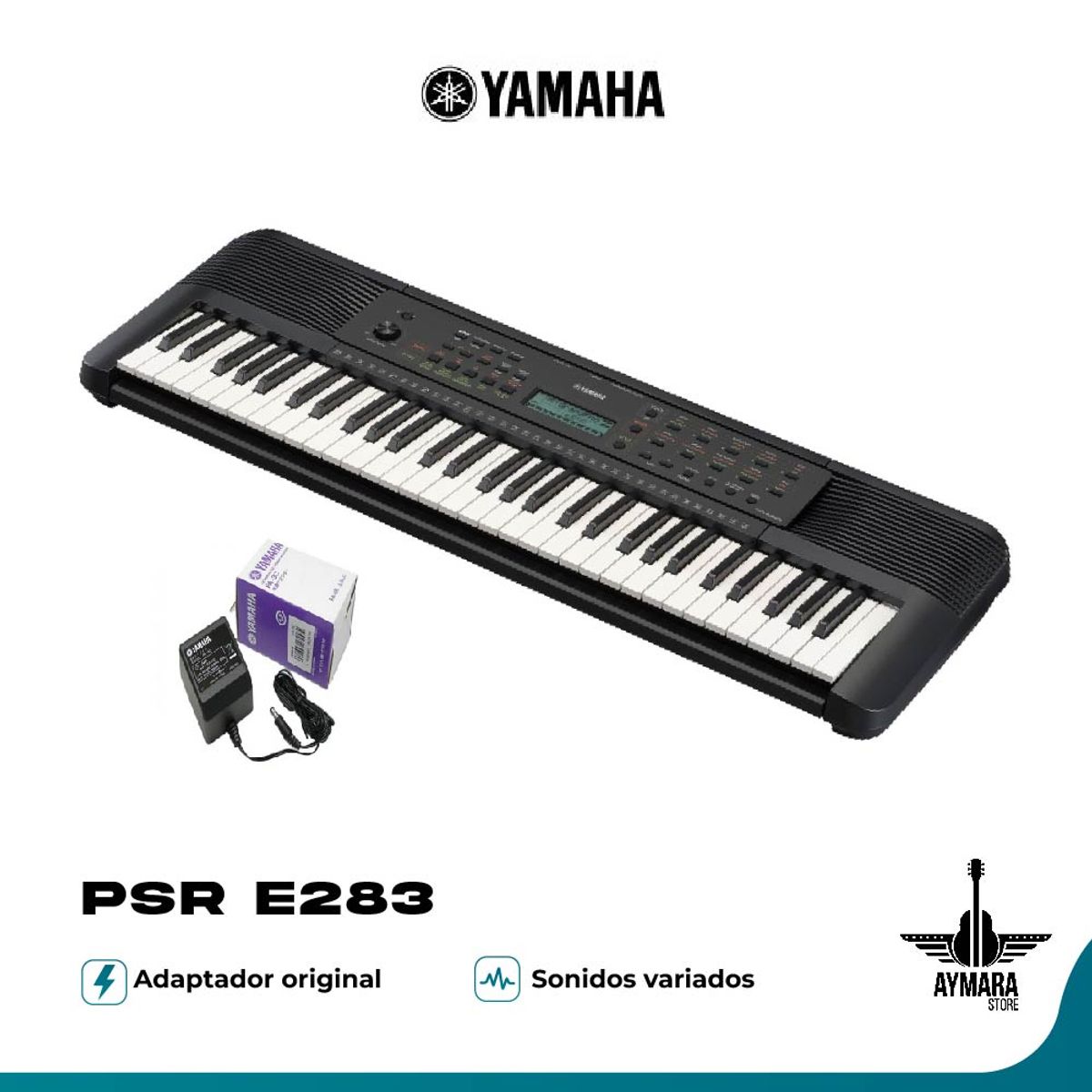 YAMAHA - Yamaha PSR E283 Con Adaptador Original