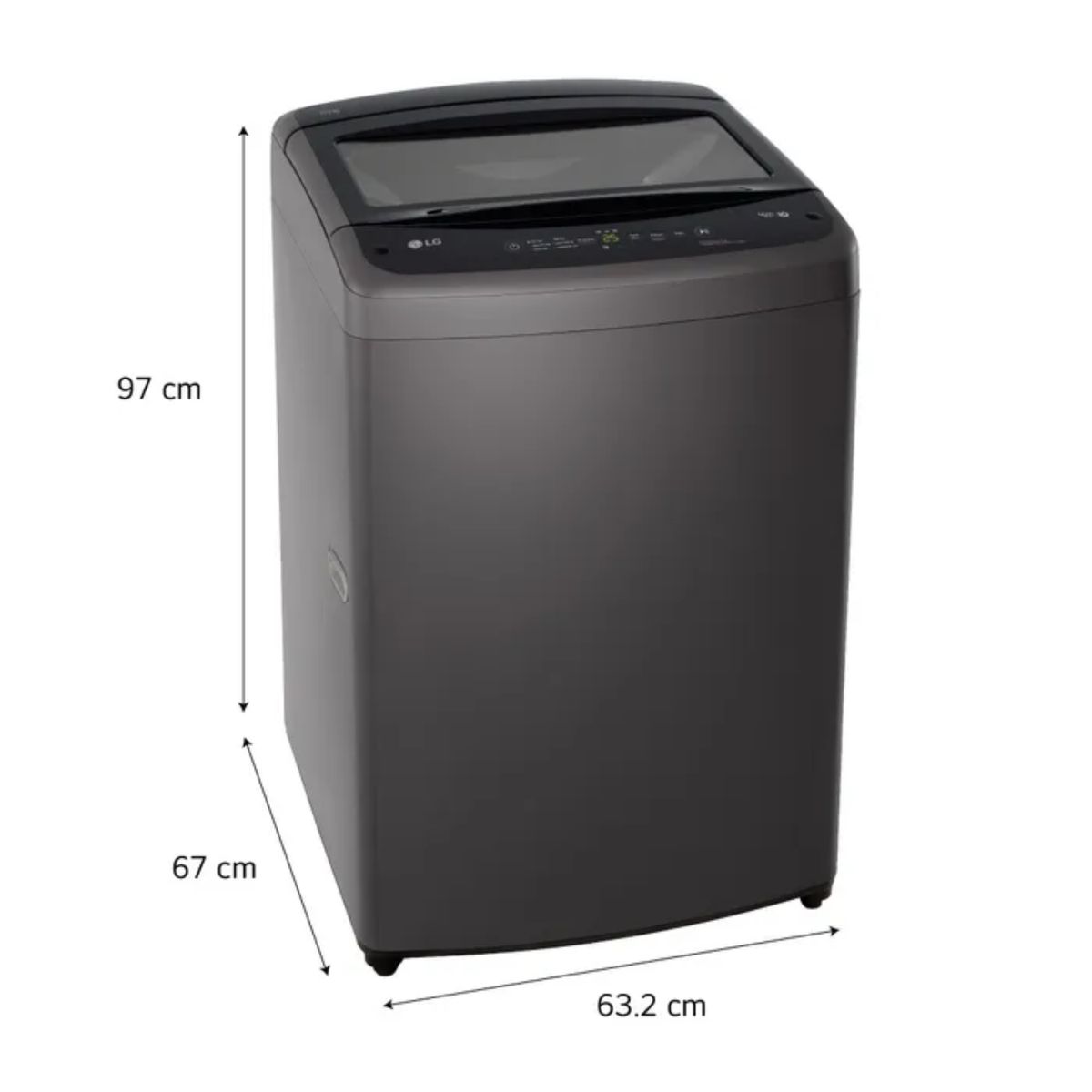 LG - Lavadora LG WT19BVTB 19KG TurboDrum Negro