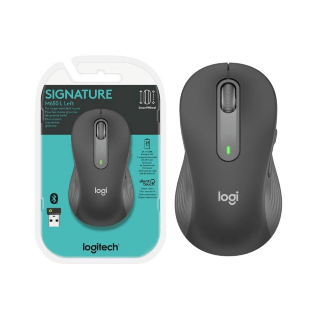 LOGITECH - Mouse Logitech Inalámbrico Signature M650 Negro