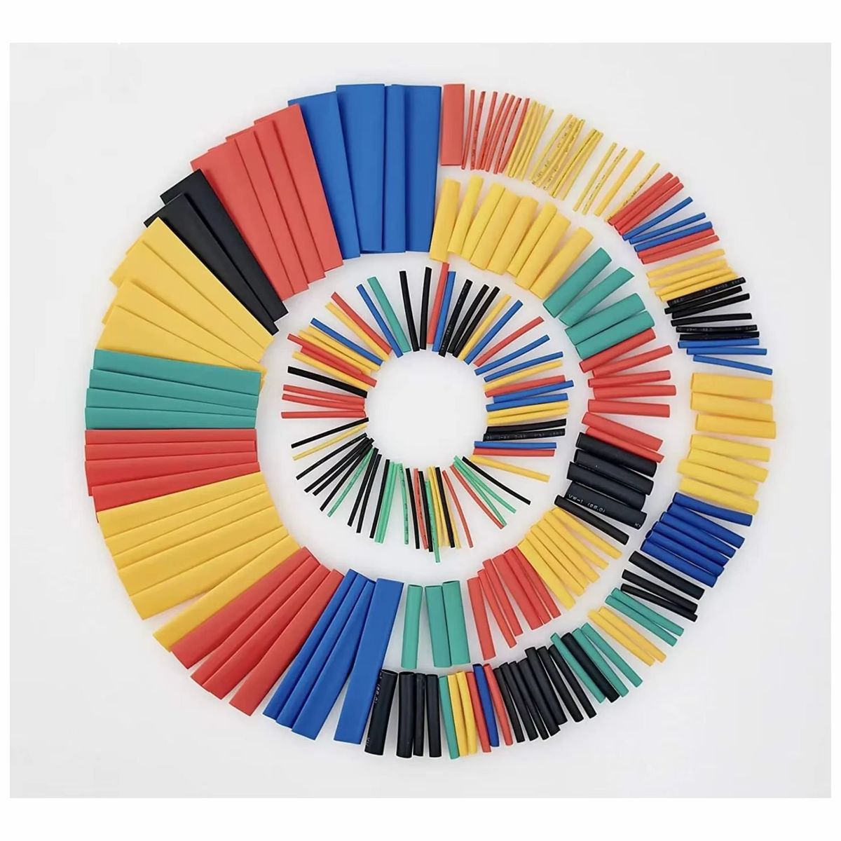 GENERICO - Pack 102 Tubos Termoencogibles Aislantes Ignífugos Empalme Reparación