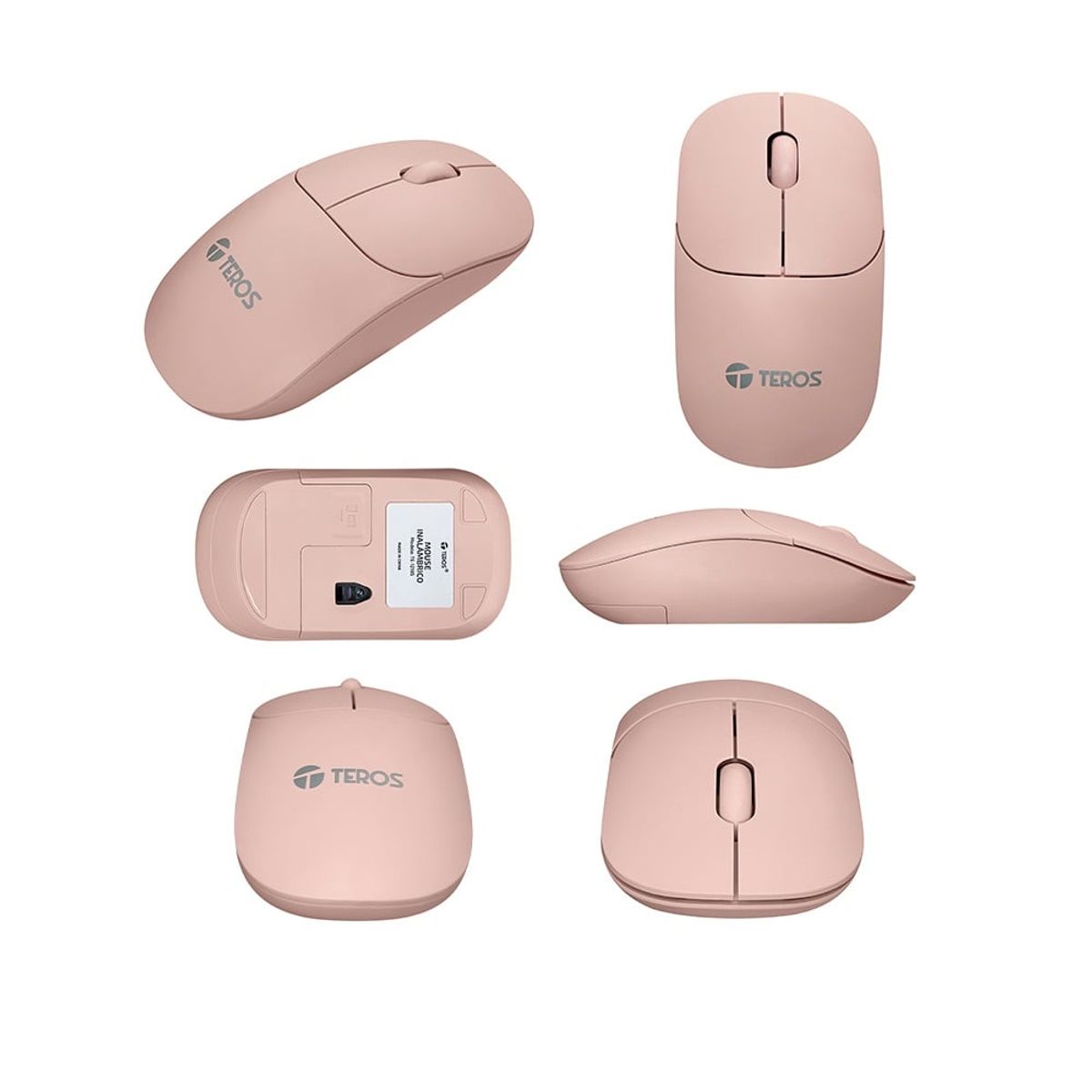 TEROS - Mouse inalámbrico TEROS TE-1218S 1000 DPI receptor USB 3 botones