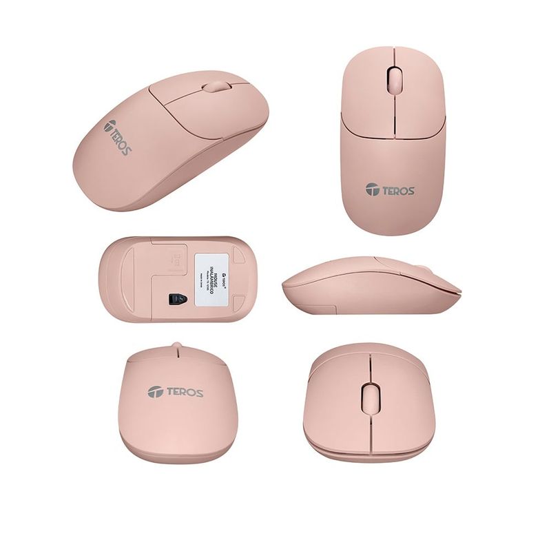 TEROS - Mouse inalámbrico TEROS TE-1218S 1000 DPI receptor USB 3 botones