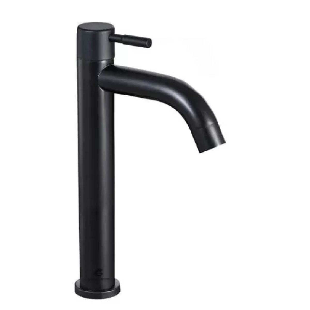 GENERICO - Grifería Alta De 30cm Para bowl Agua Fría - acero Negro Mate