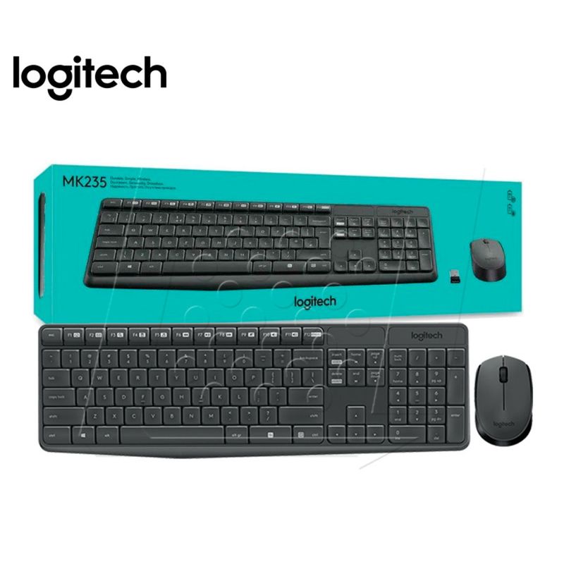 KIT TECLADO Y MOUSE LOGITECH INALAMBRICO MK235 LOGITECH