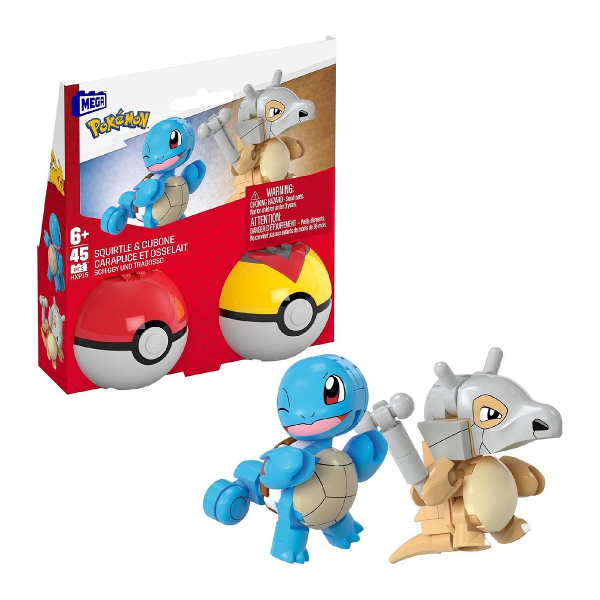 POKEMON - Pokemon Mega Construx Squirtle & Cubone