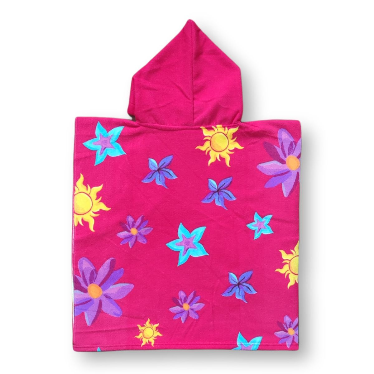 GENERICO - Toalla Infantil de Microfibra con Capucha Tipo Poncho para Niñas