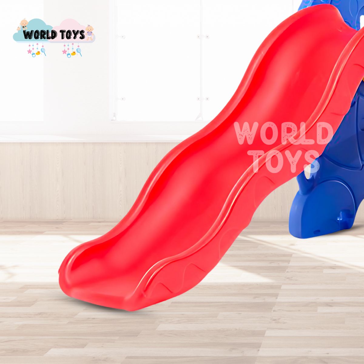 BABY KING - Tobogán para Niños «ELEPHAN» con Cesta Blue