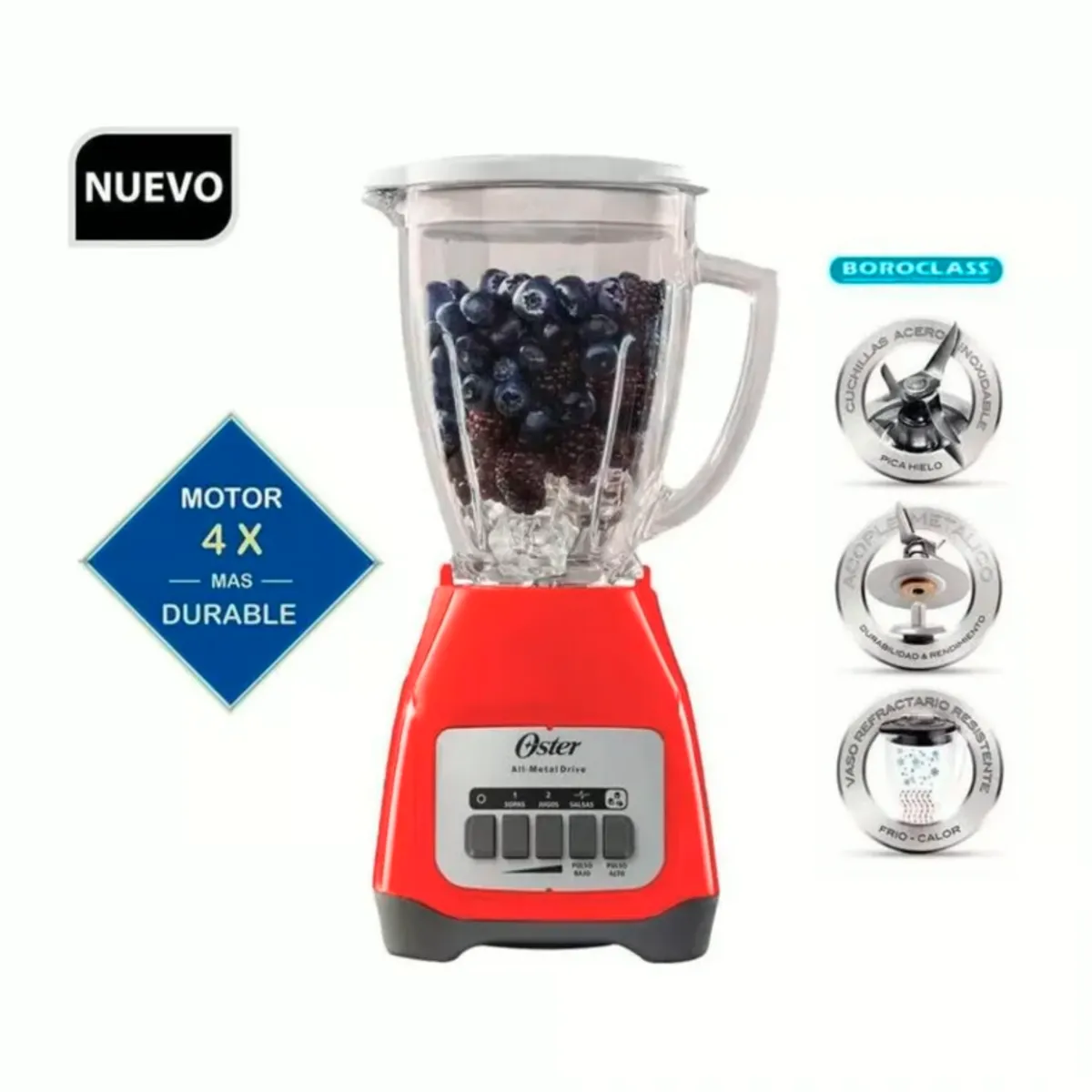 OSTER - Licuadora Oster 1.5 Lt Control de Perilla BLSTKAG-MPB