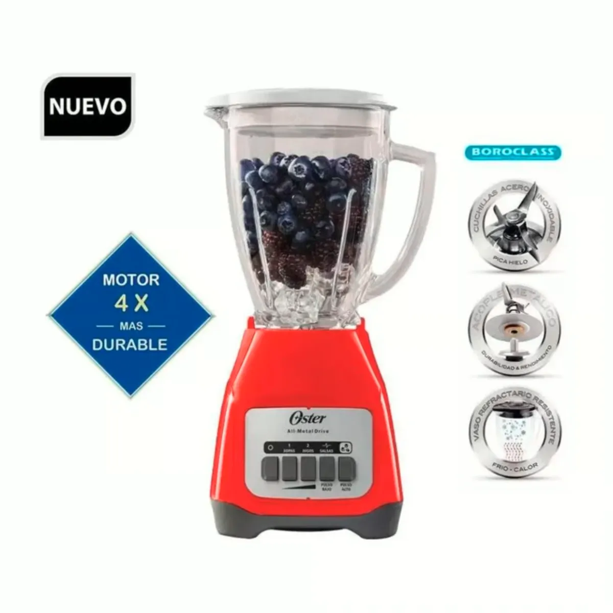 OSTER - Licuadora Oster 1.5 Lt Control de Perilla BLSTKAG-MPB