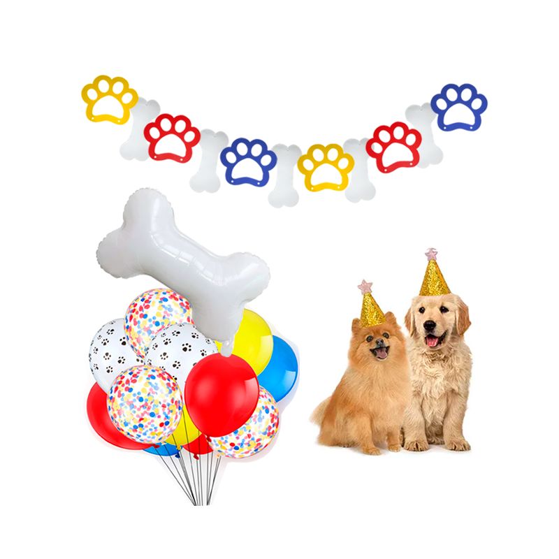 GENERICO - Globos en forma de huesos  para cumpleaños