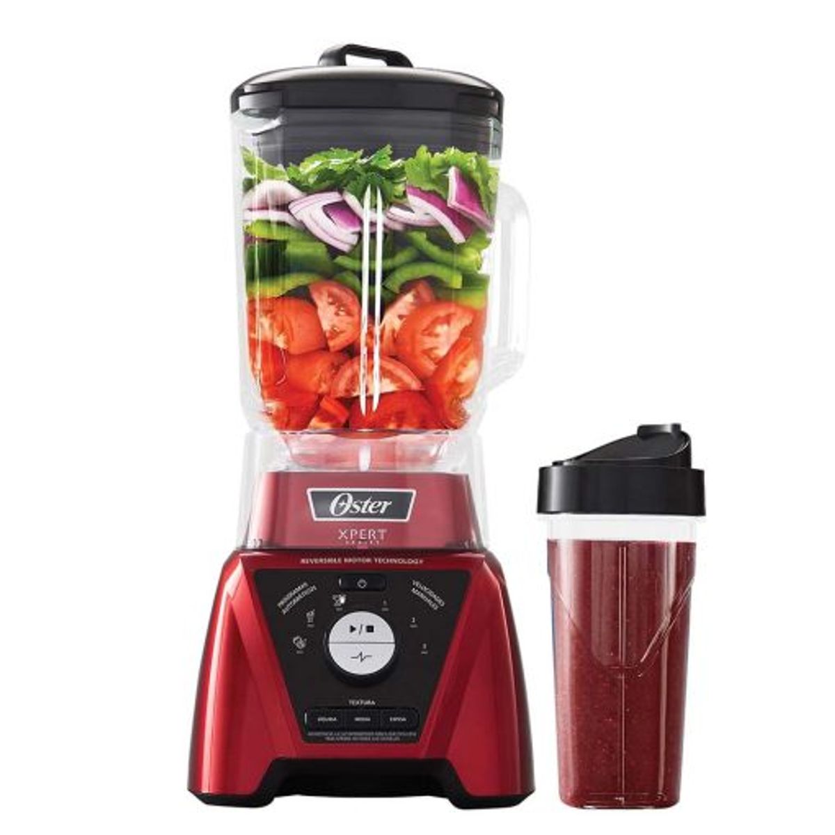 OSTER - Licuadora Xpert Series roja con vaso Blend N Go – Oster BLST3B RPG 053