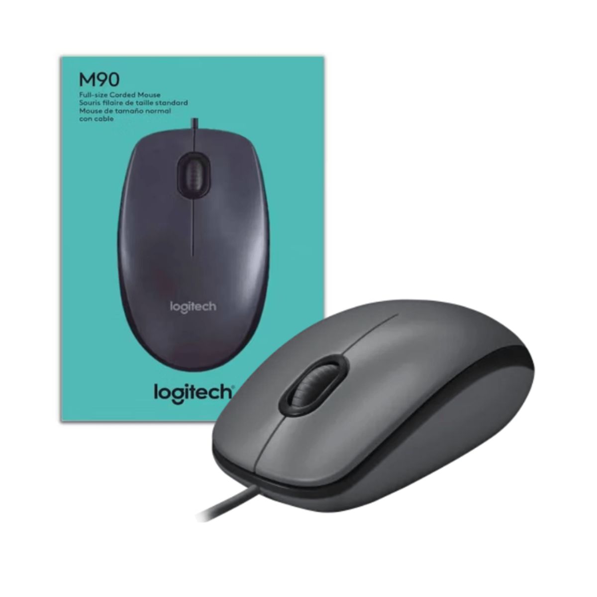 LOGITECH - MOUSE LOGITECH M90 USB BLACK