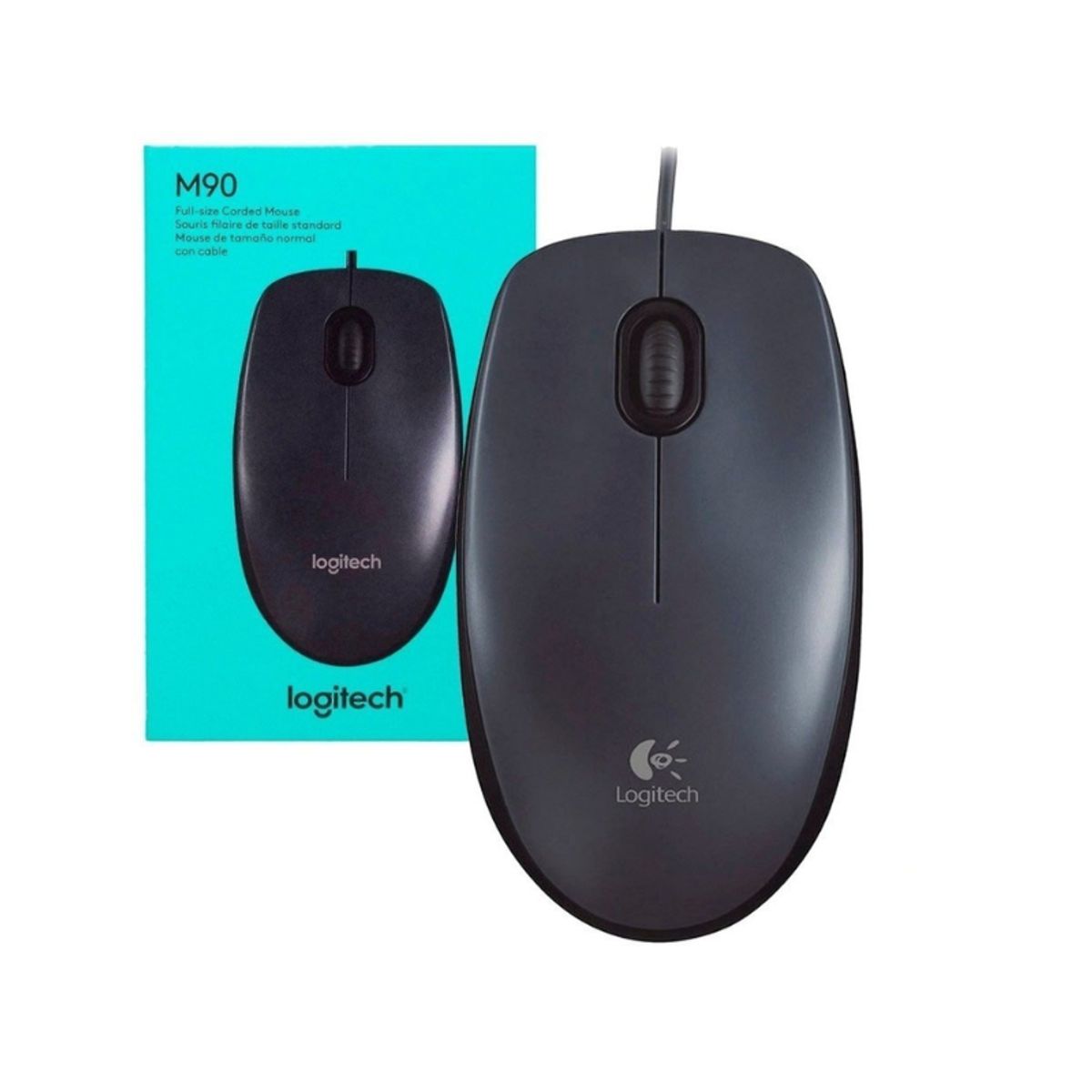 LOGITECH - MOUSE LOGITECH M90 USB BLACK