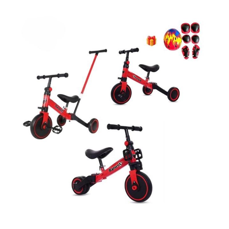 GENERICO - Triciclo 3 en 1 Rojo