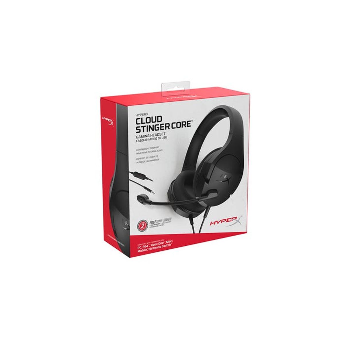 HYPERX - Auricular Kingston HyperX Cloud Stinger Core micrófono 35mm Black