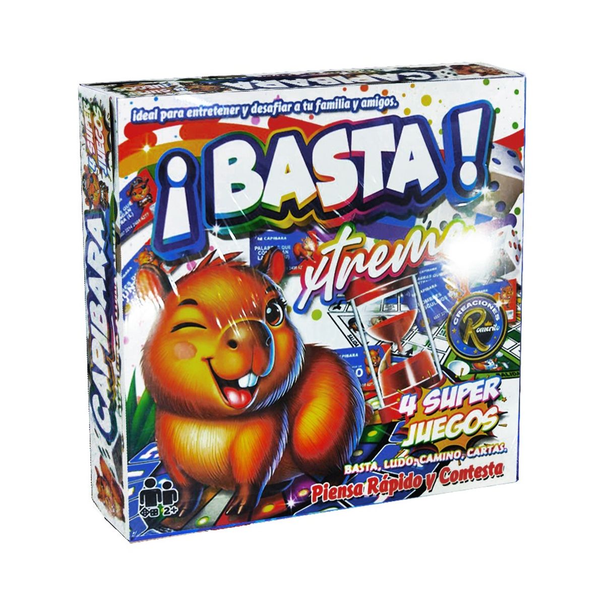 GENERICO - Juego de Mesa Infantil Familiar 4 en 1 Animado