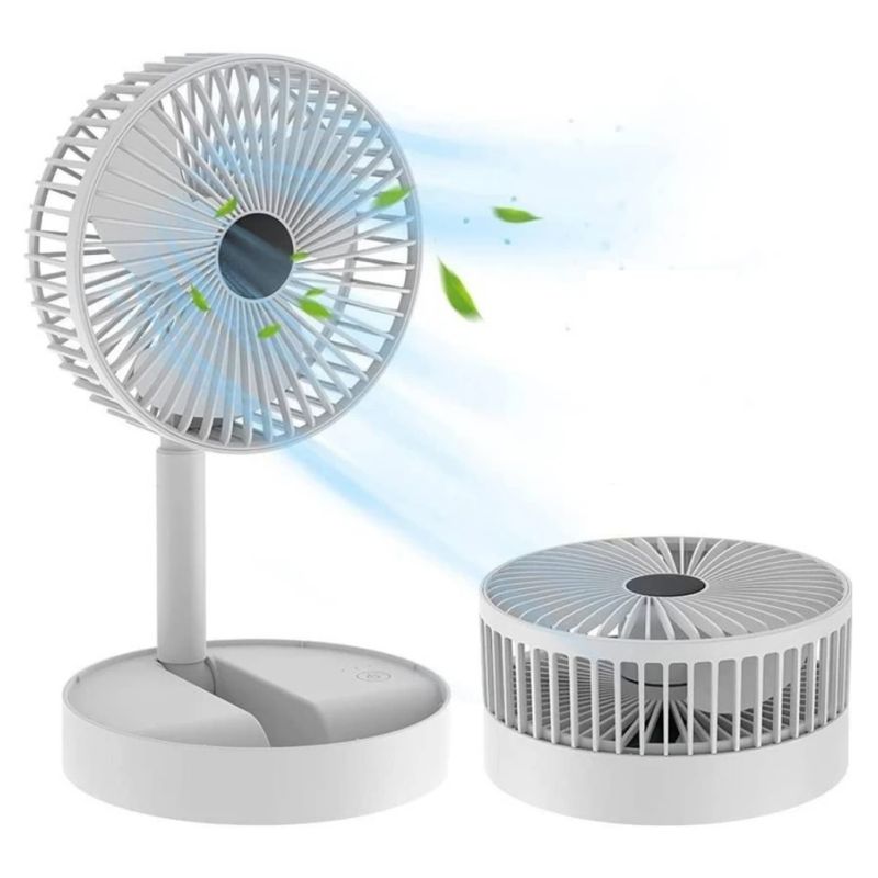 SEISA - Ventilador Eléctrico de Escritorio Portátil Recargable 3 Velocidades