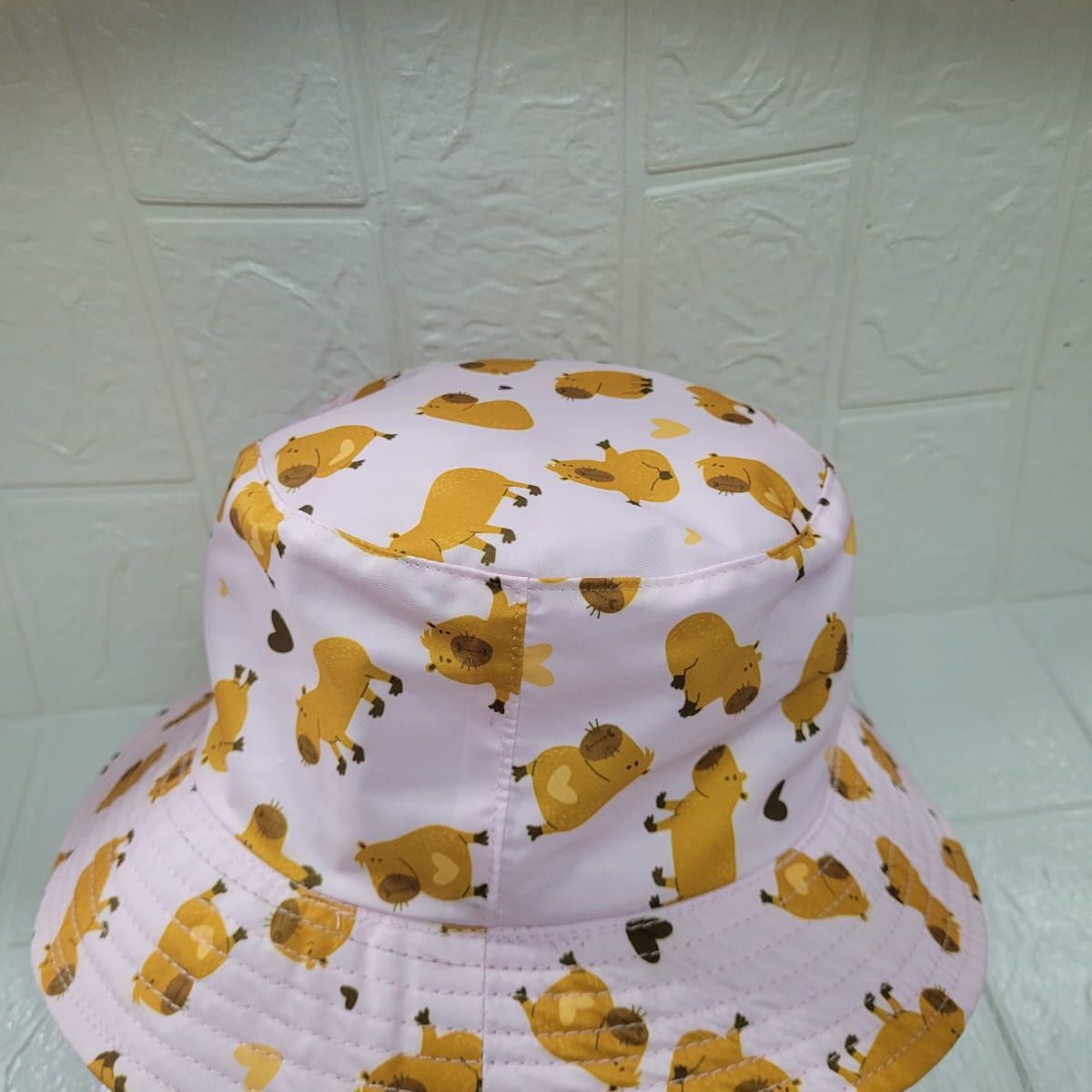 GENERICO - GORRITO CAPIBARA ROSADO PARA NIÑOS