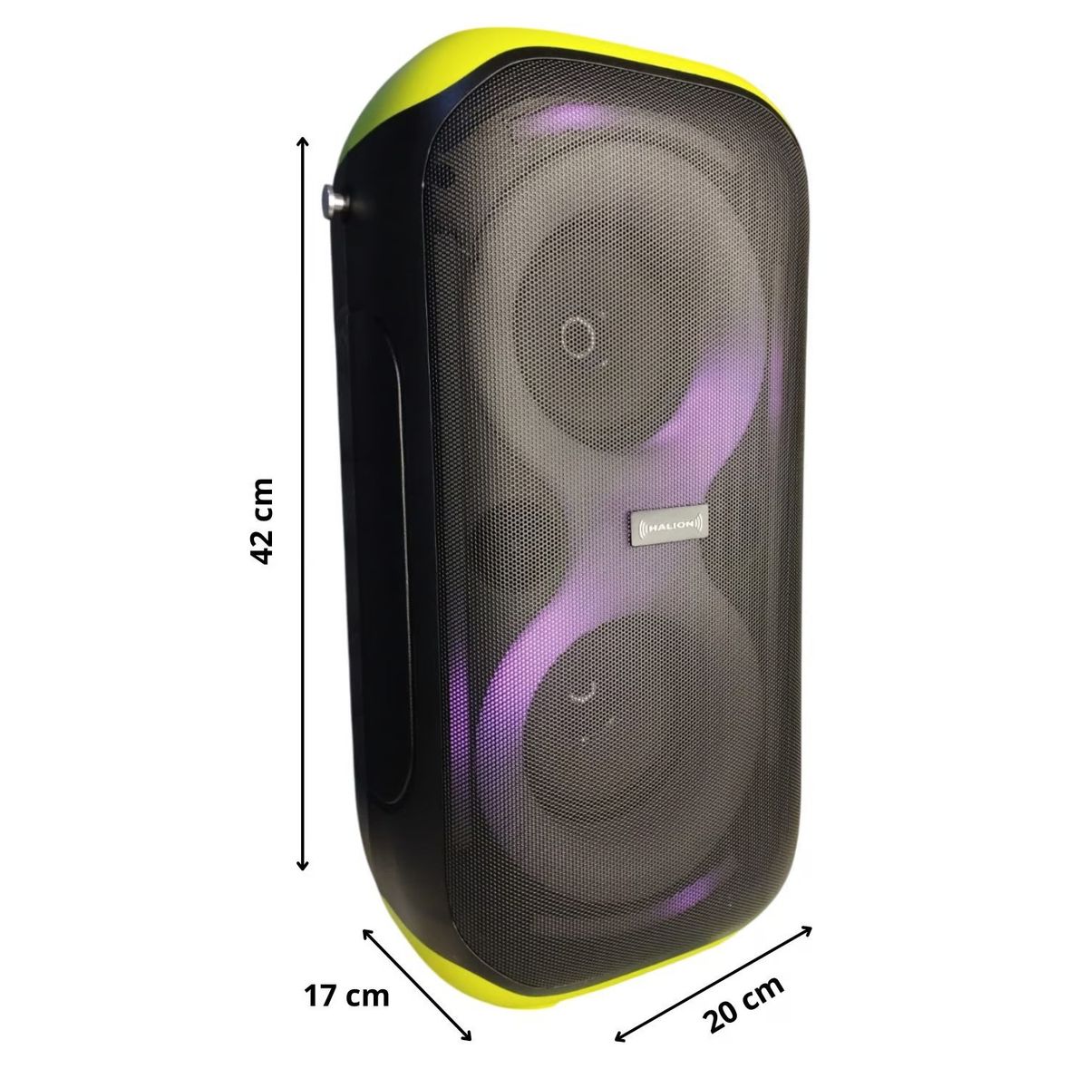 HALION - Parlante Portátil Halion Calipso PRO HA W55 USB BT TWS MICROFONO RGB