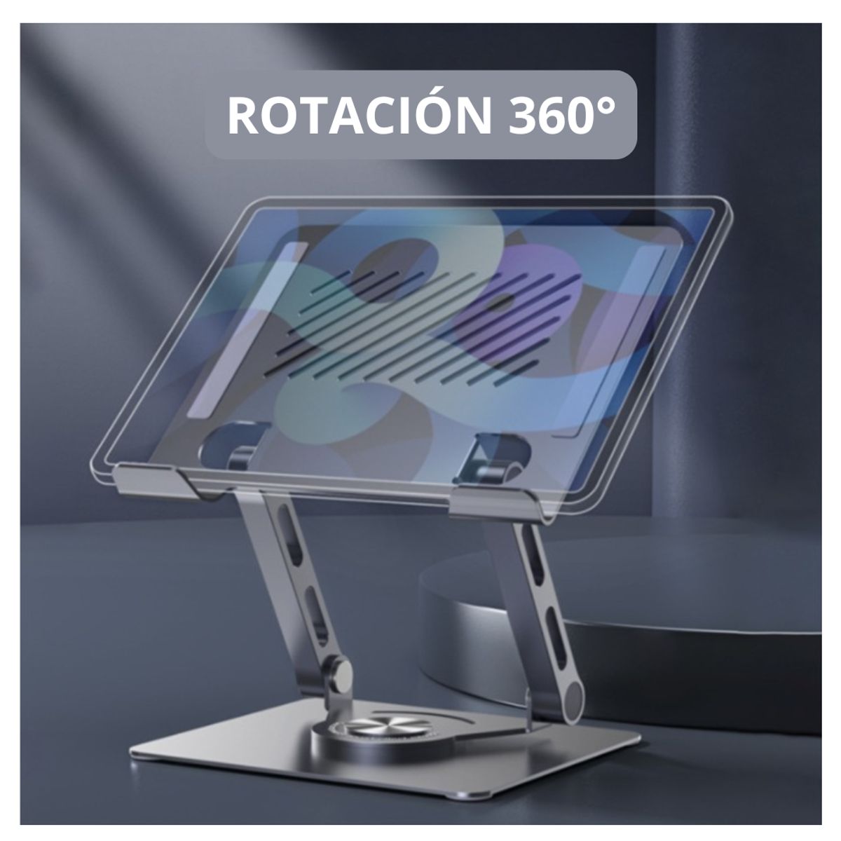 SEISA - Soporte portátil giratorio de 360 ​​grados para computadora de metal
