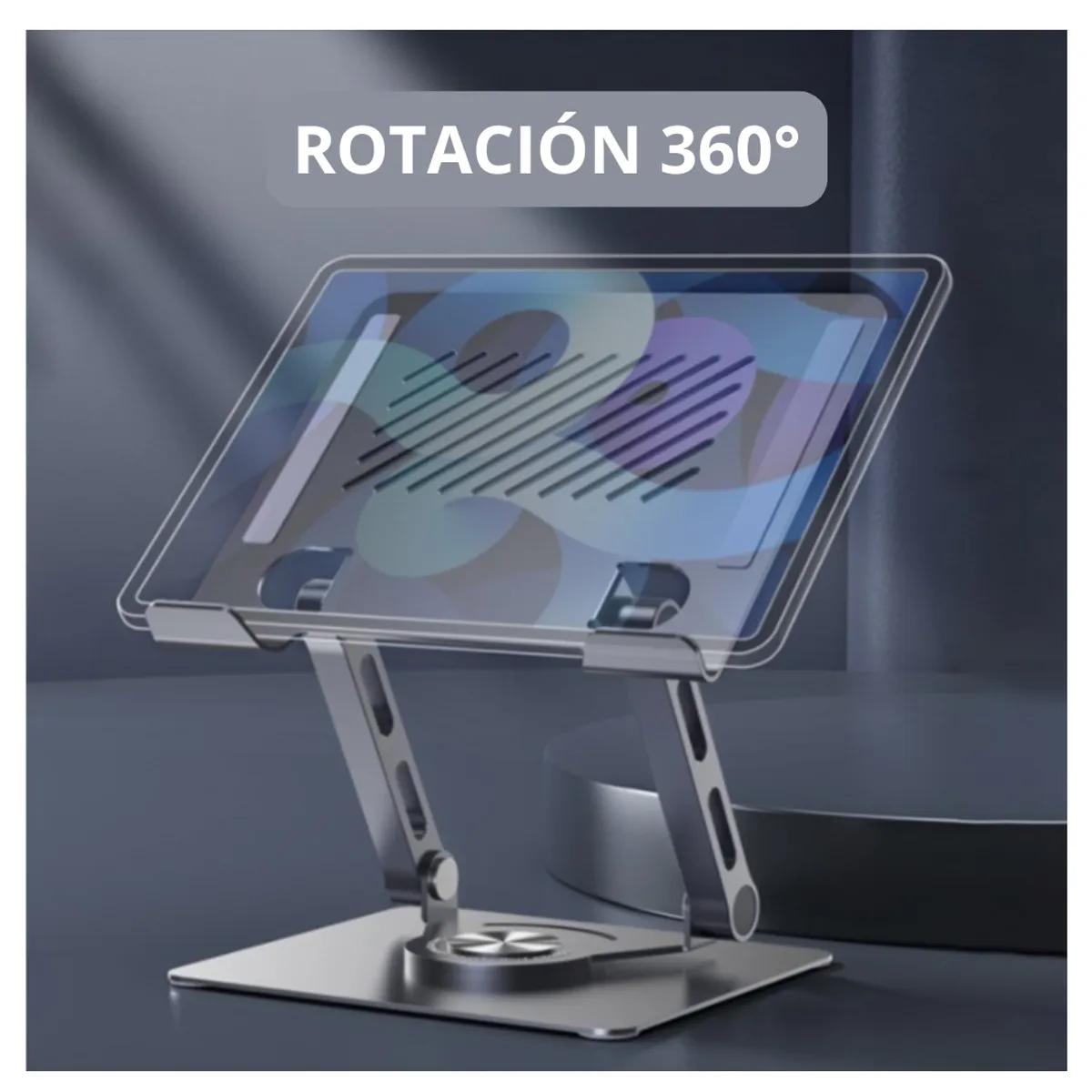 SEISA - Soporte portátil giratorio de 360 grados para computadora de metal