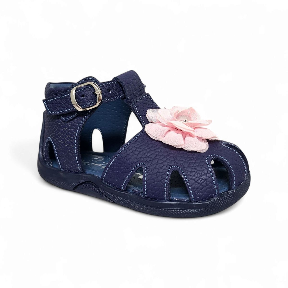 GENERICO - Sandalia Canasta pibe trapecio Flor semi-ortopédico para niña bebé